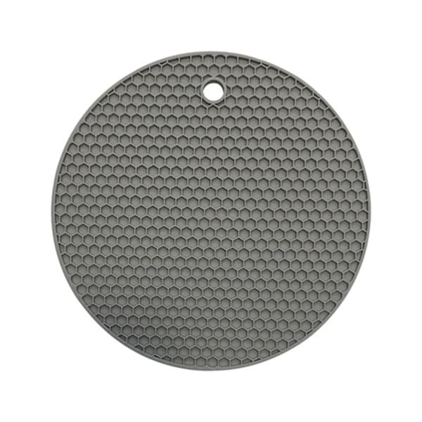 4 runde bikake silikon gryteunderlag, matkvalitet, varmebestandig 18,2 cm