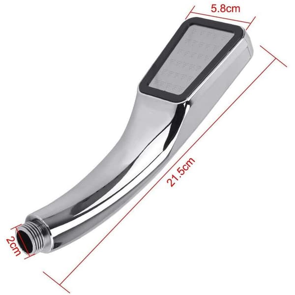 300 hål vit tryckförstärkande handdusch vit fyrkantig 300 hål svart ram 1 st