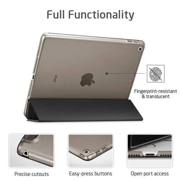iPad 10.2 7:e generationens fodral Ultratunt Smart Flip Auto Sleep Multi Angle View Stativ