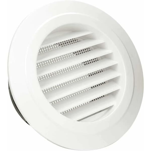 4st ABS Rund Ventilationsgaller Ø100mm Insektsnät Avtagbart Lock Vägg Tak