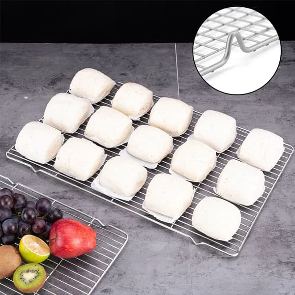 Kylgaller 2-pack Rostfritt 31x20 cm Diskmaskinssäkert Ugn BBQ Bakgaller