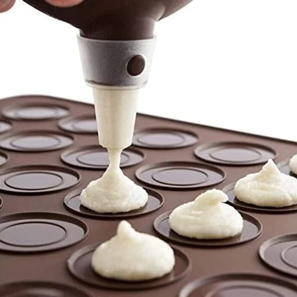 Silikone Macaron Måtter 2-pak Små Nonstick Bagemåtter Til Ovn Mikrobølgeovn