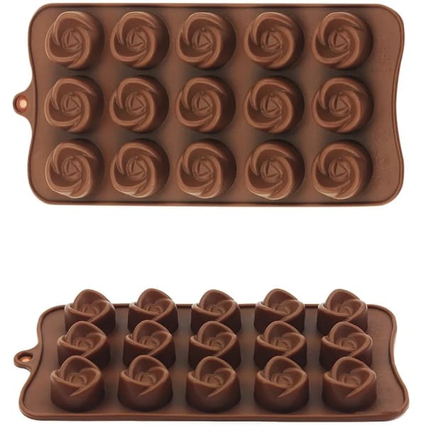 Flerformet silikon sjokoladeform Hjerter Dyr 21x10.5cm DIY Godteri 1stk