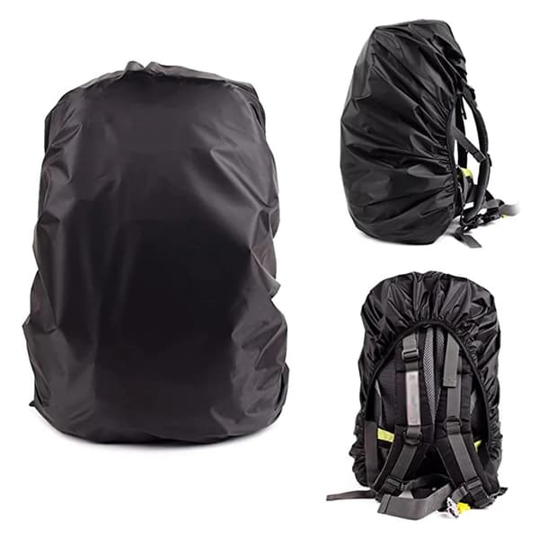 Ryggsäcksregnskydd 2-pack 45L Vandring Camping Cykling Justerbara remmar Vikbara