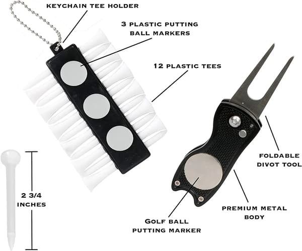 Golfpallon puhdistuslahjasetti 5 pcs