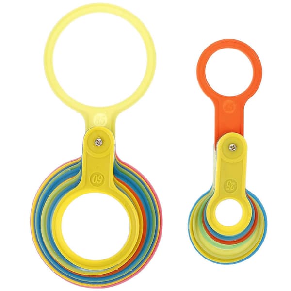 2-sett plastfruktdiametermålere, 25-60 mm og 60-110 mm graderingsringer Measuring Circle Plastic