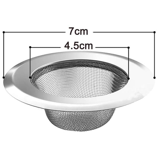 Rustfritt stål vaskesil 2 stk størrelse S To finmaskede kurvfiltre ca. 7 cm 2 stk