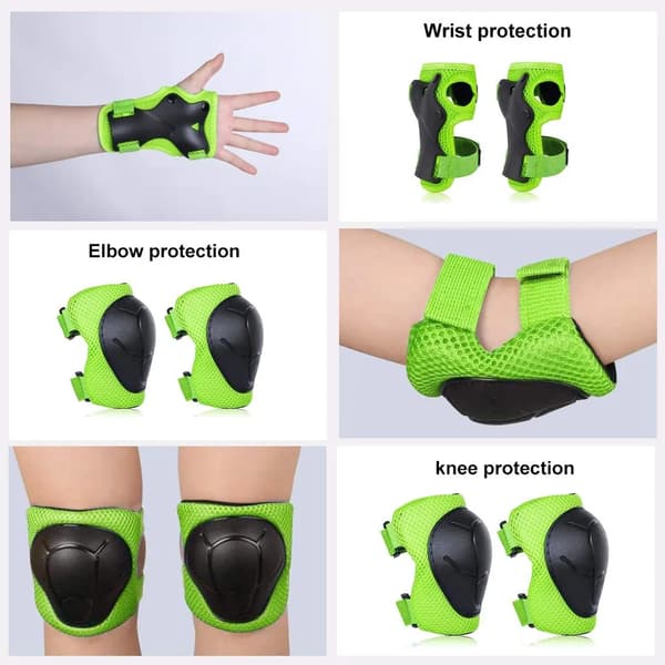 Barn- och vuxenskydd, knä- och armbågsskyddsset