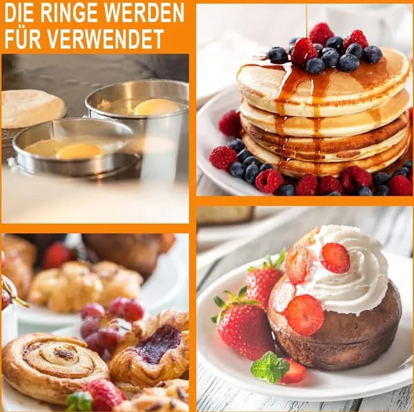 Premium Burgerringer / Dessertringer 6 Stykker