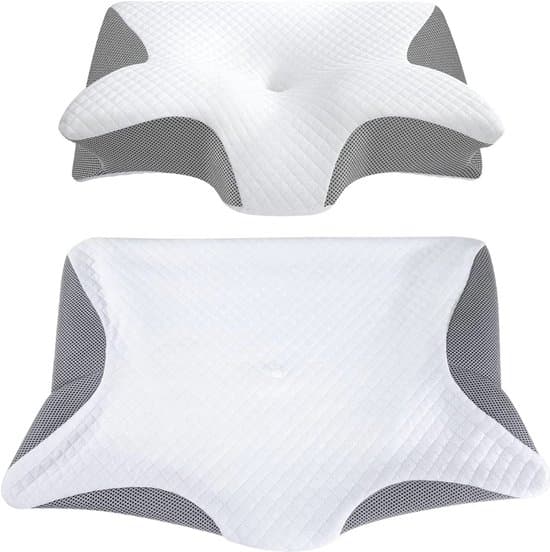 Anti-snarkudde Fjäril Memory Foam 60x40cm Vit Alla Sovpositioner Anti snurk kussen