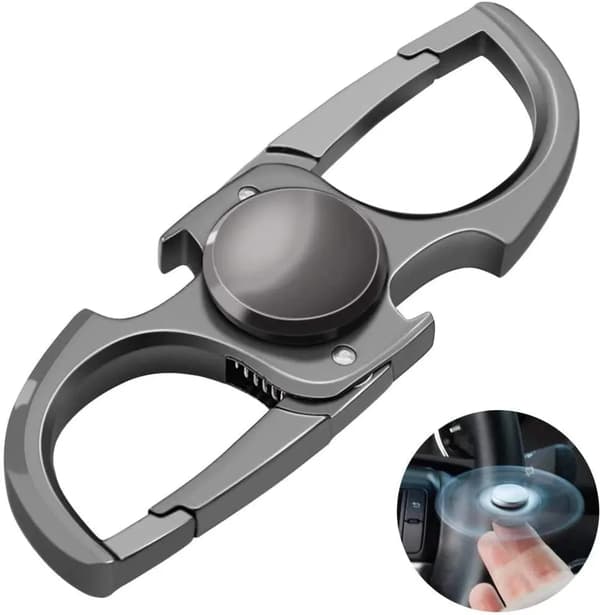 Flasköppnare Nyckelring 1 st 3-i-1 Aluminium Fidget Spinner Presentförpackning Ingår