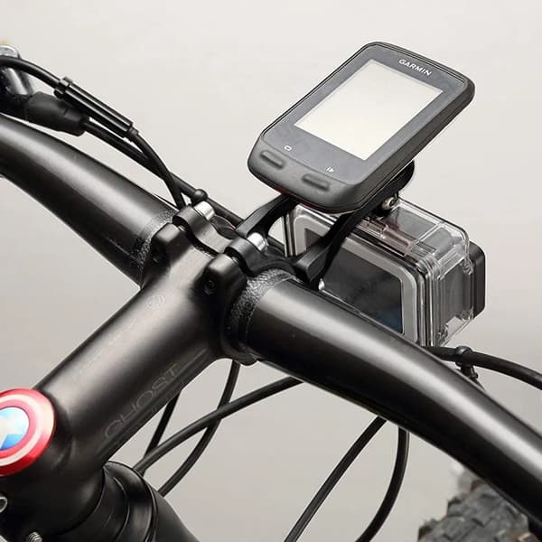 Cykelstyr Computer Lysbeslag 1 stk Sort Legering Kompatibel med Cykelcomputere
