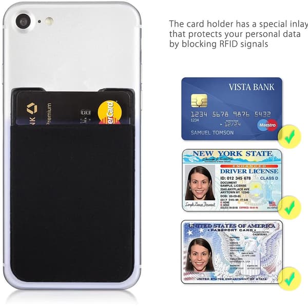 Smart plånbok / telefonkortshållare / kortfodral - för iPhones och Android-smartphones