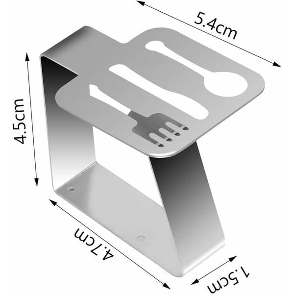 8 st dukklämmor i rostfritt stål 50x40 mm bestickutskärning silver för picknick bröllopsfest