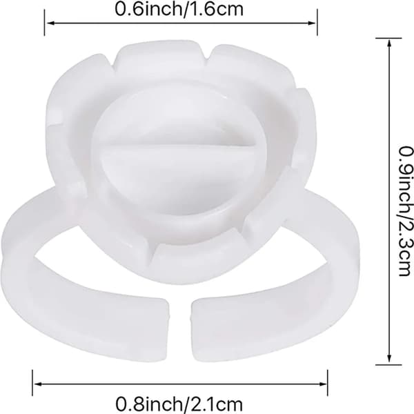Ripsiliimakupit 100 kpl pidennysten apurengas 18 mm monivärinen 2in1 pidike