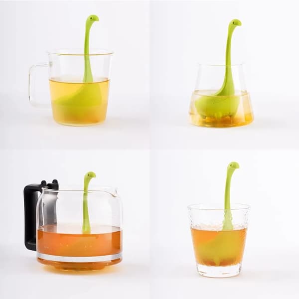 Tesil i silikon, 3-pack Animal Silicone Tea