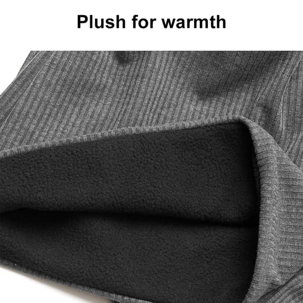 Unisex bomullsstrikket lue grå elastisk uformell lue hode 56-60 cm