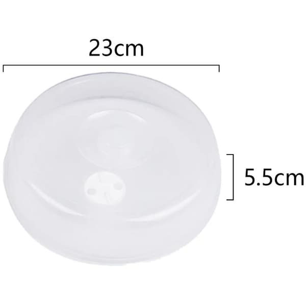 Stänkskydd för mikrovågsugn Transparent Medium 2 st