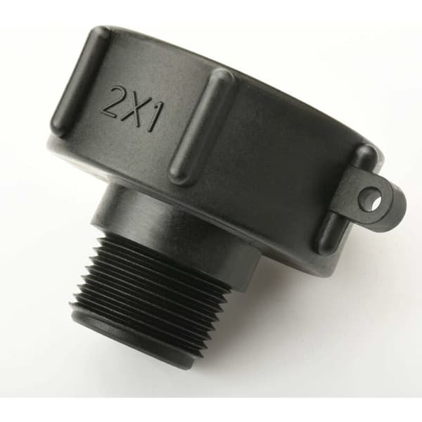 IBC-adapter S60 grovgjenge til 1 tomme PE-plast 1 stk