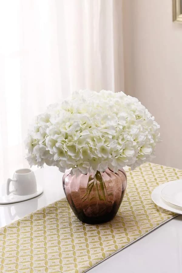 Hvid Silkeblomst Enkeltstilk 1 pcs