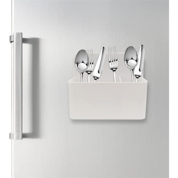 Vit magnetisk whiteboardpennhållare 2 st 12x10x4cm Stark magnet 2-pack