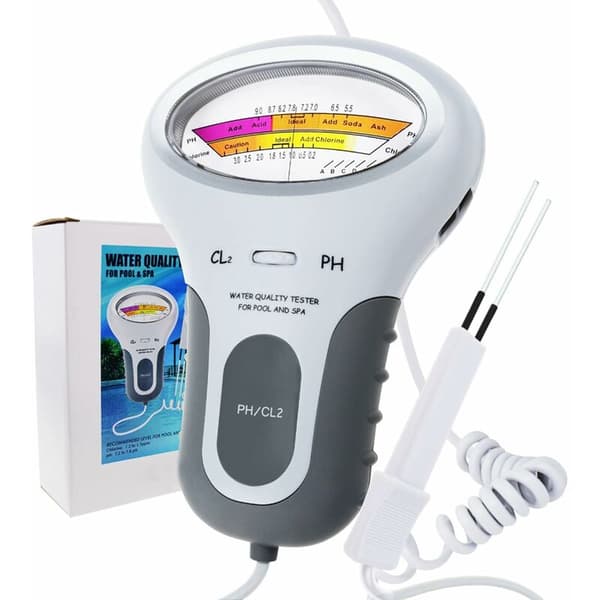 Bärbart vattentestkit pH och klor akvarium pool spa fontän kranvatten 1 set