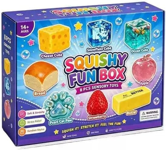 8-delad blindlåda maltsocker långsam återhämtning squishy sensoriska fidgetleksaker 8-Piece Blind Box