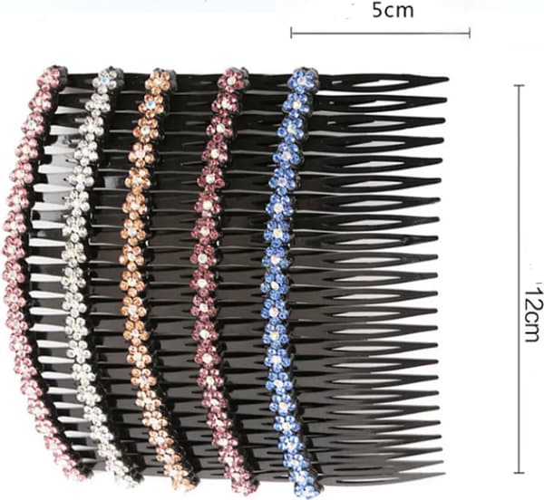 5 hårklämmor diamant hårkam håraccessoarer hårklämmor för kvinnor present