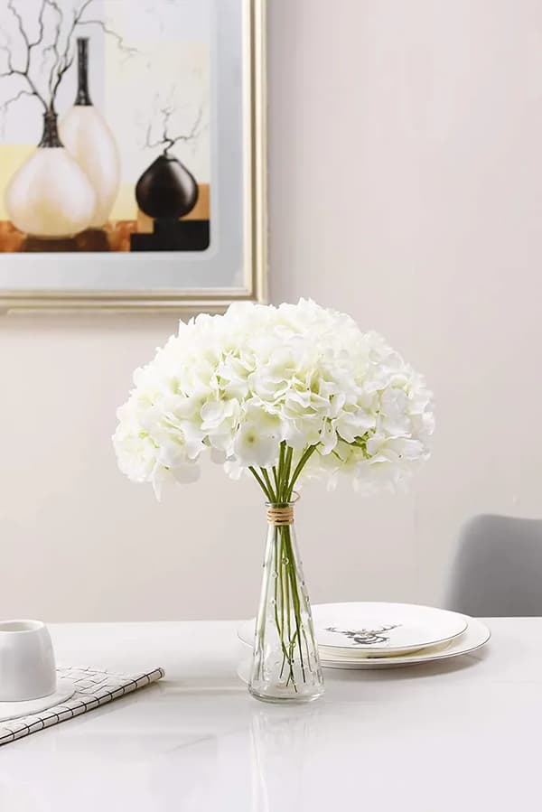 Hvid Silkeblomst Enkeltstilk 1 pcs