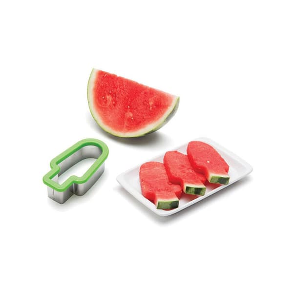 Grønn Vannmelonkutter i Rustfritt Stål, Iskremform, 12x6.5x4cm Fruktkutter 1 stk
