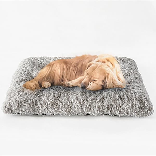 Vaskbar kæledyrspude 1 stk. 90×65×5 cm Grå Tyk Fyldseng til hunde og katte