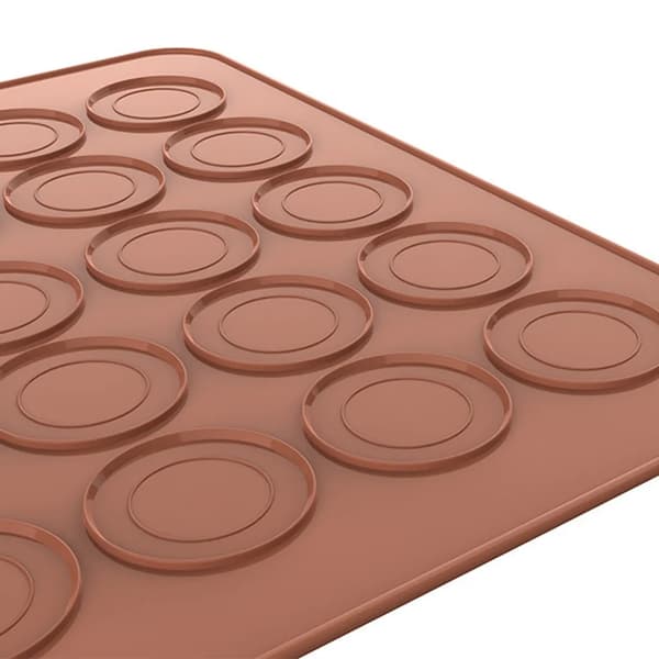 Silikone Macaron Måtter 2-pak Små Nonstick Bagemåtter Til Ovn Mikrobølgeovn