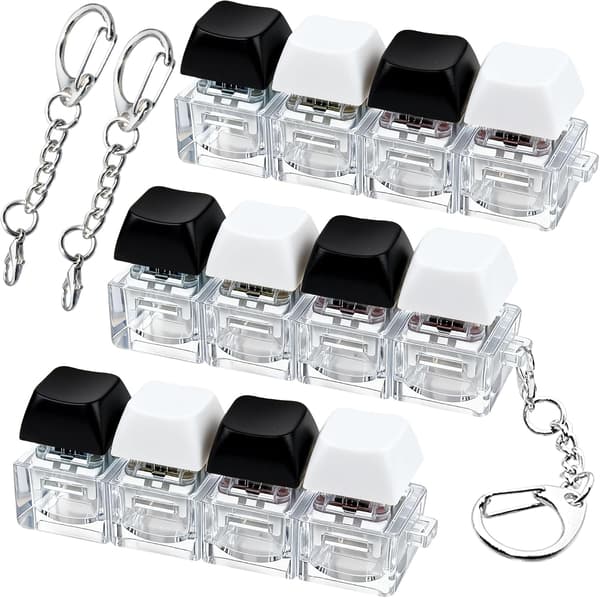 3-pack tangentbords-fidgetleksak nyckelring stresslindring