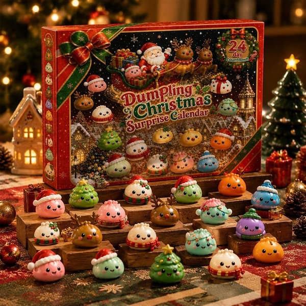 Jule Squishies Adventskalender 2026 Nedtelling for Voksne Christmas Squishies Advent