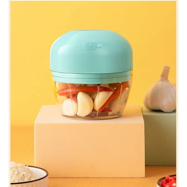USB Genopladelig Elektrisk Foodprocessor Hvid 250ml 3 Cyklonklinger 1 stk
