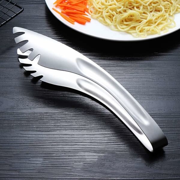 Pastatang i rustfrit stål Madserveringsklemme 3 stk. Lille 20,5 cm til pasta og salat