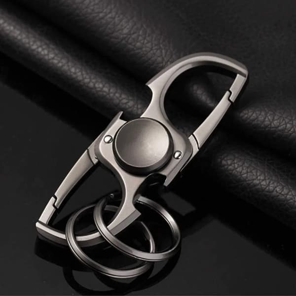 Flasköppnare Nyckelring 1 st 3-i-1 Aluminium Fidget Spinner Presentförpackning Ingår