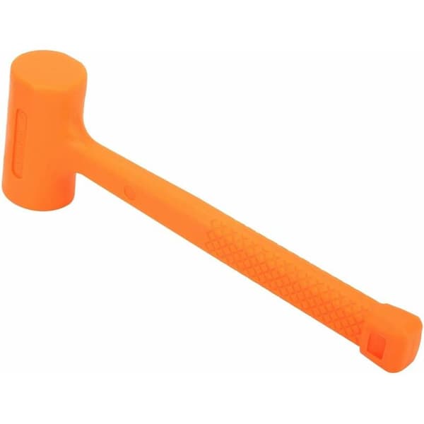 0,5 lb Dødslag Gummihammer Orange Stødabsorberende Montering Ikke-mærkende 1 Stk