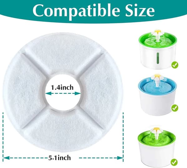 8-pak erstatningsfiltre med aktivt kul 8 pcs