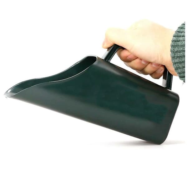 Grön trädgårdsskyffel i plast, multifunktionell hinkspade 22 cm för omplantering, grävning och krukväxter, 1 st