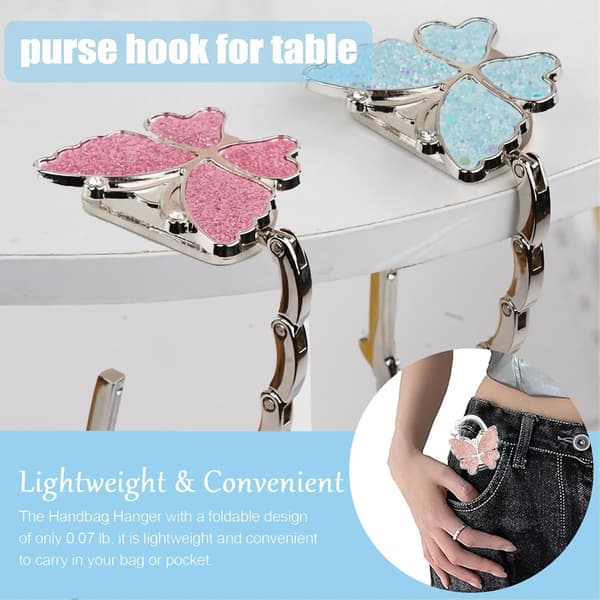 Vikbar väskkrok för bord, bärbar väskhängare PJY Foldable Purse