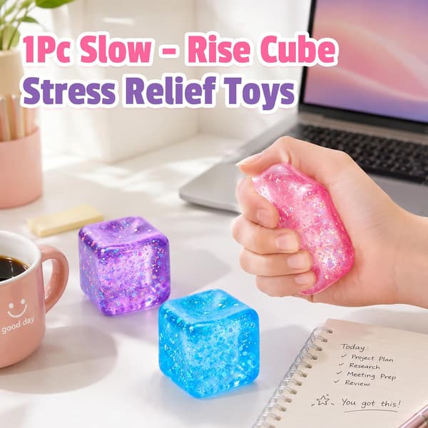 Lilla terning Squishy Fidget Legetøj Stressaflastning