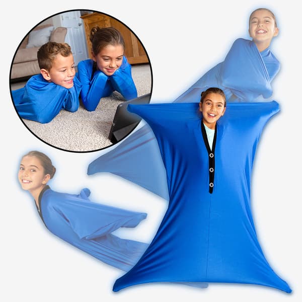 Sensoriska strumpor för hela kroppen för barn, elastiska kompressionsstrumpor, blå, 1 styck blauw 1 stuk -