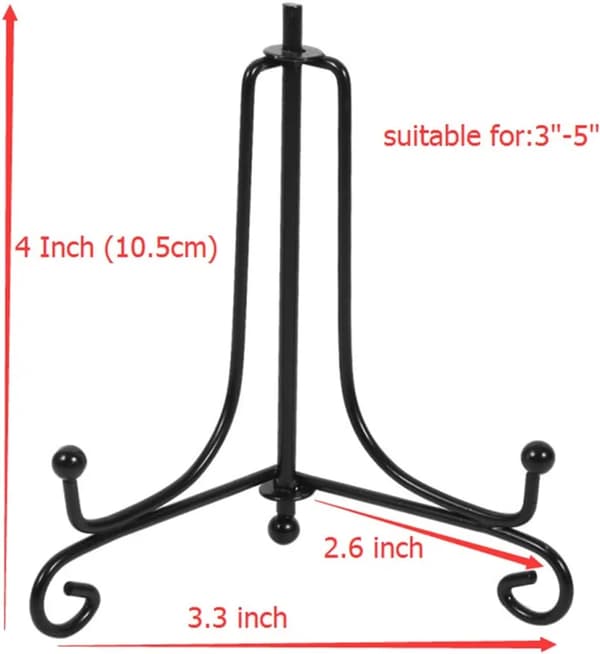 Sort metaludstillingsstander 2 stk. 2 pcs