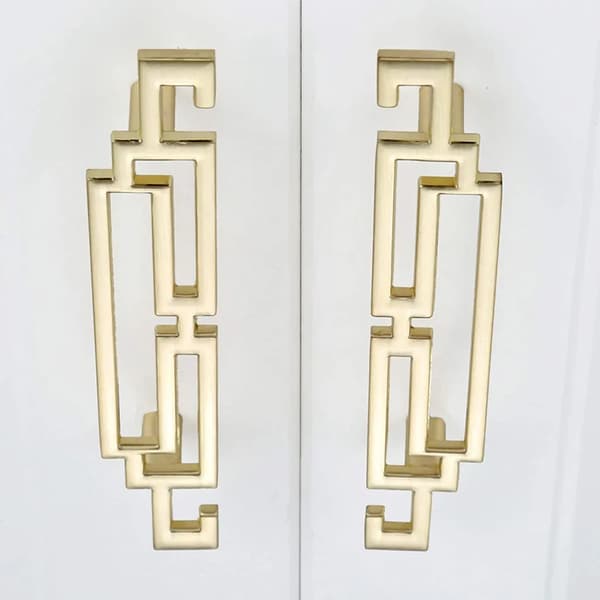 2 stk. køkkengreb møbelgreb 64 mm hulafstand skabsgreb guld 96 mm