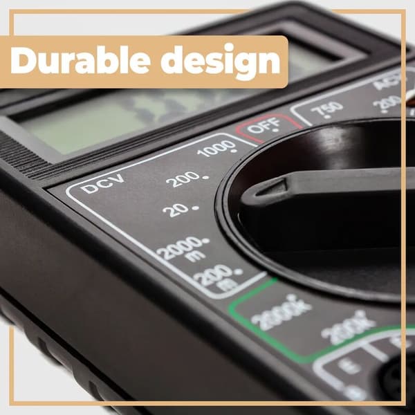LCD Digital Multimeter AC DC Spänning Ström Ohm Mätning Universal Voltmeter Hemreparation Testning 1st
