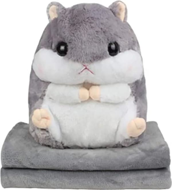 Söpö hamsterityyny ja peittosetti