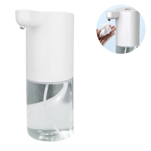 Automatisk skumsåpedispenser 350 ml Berøringsfri USB-lading IPX4 hvit ABS PP