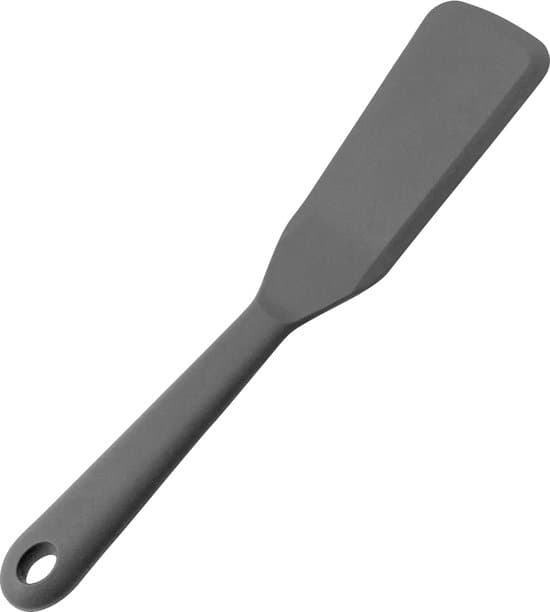 Harmaa pannukakkulasta, 23cm, lämmönkestävä 230°C, nailonia