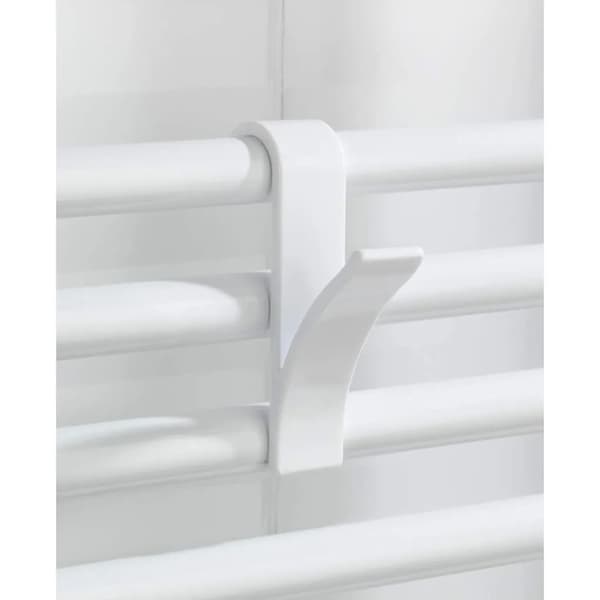 Runde Radiator Kroker 6-pakning ABS Hvit For Rørdiameter Opptil 3 cm Håndkleholder